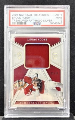 Brock Purdy 2024 Panini National Treasures #TP-BPY Holo Silver 02/25 PSA-9
