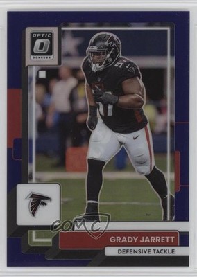 2022 Panini Donruss Optic Purple Prizm 45/50 Grady Jarrett #11 11sh