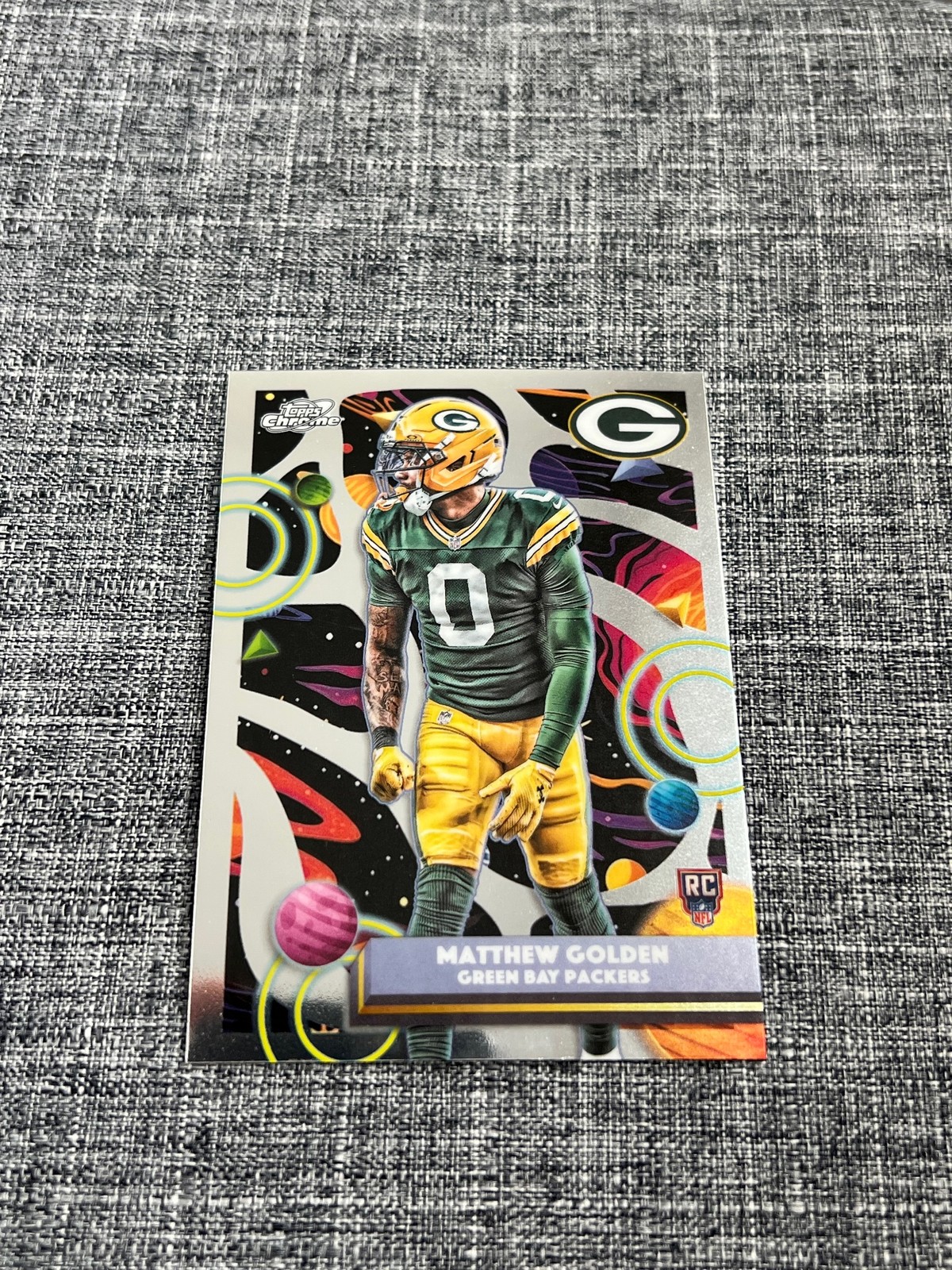 2025 Topps Chrome Cosmic #137 Matthew Golden Green Bay Packers