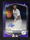 Isaiah Denis 2025-26 Bowman Chrome U 1st Bowman Rookie Purple Autograph /250 UNC