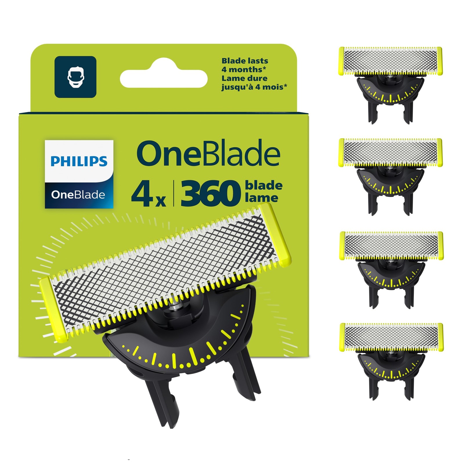 Philips OneBlade 360 Lame Ricambio Originali Compatibili Tutti Modelli