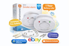 Smartwares RM520 Smoke Alarm Optical Fire Detector 10 Year Sensor EN14604