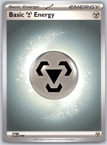 1X Basic Metal Energy - 008 8 MEE: Mega Evolution Energies Pokémon TCG