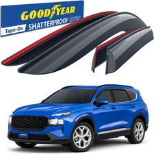 Sun Rain Visors Wind Rain Guards for 2019-2023 Hyundai Santa Fe SHATTERPROOF