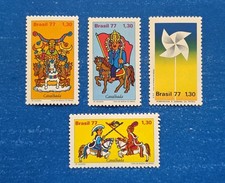 Brazil Stamps, Scott 1520-1522, 1526 Complete Sets MNH