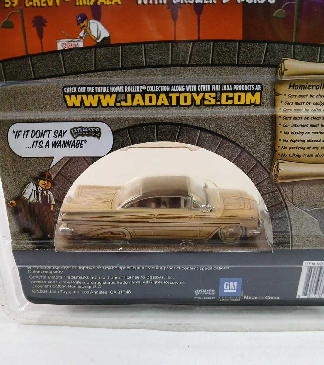Jada Toys Homie Rollerz Series Cruzer and Gordo 1959 Chevy Impala