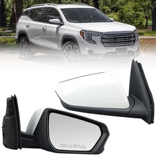 Passenger Side Mirror Compatible with 2018-2024 Chevy Equinox GMC R-5Pins White