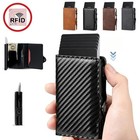 RFID Blocking Card Holder Metal Aluminum Pop-Up Wallet Men Women UK