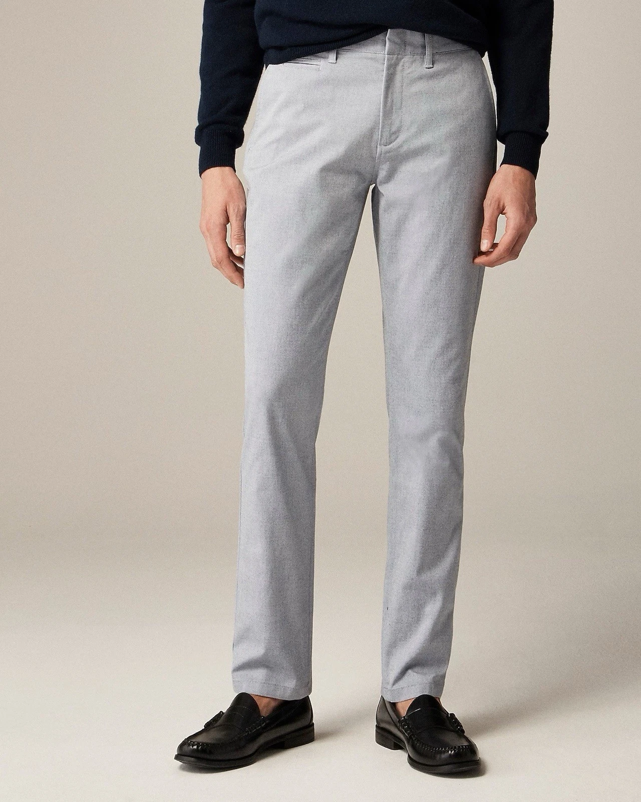 $128 J.Crew Men’s 484 Slim-fit tech oxford pants Sky Blue Oxford Size 32X32