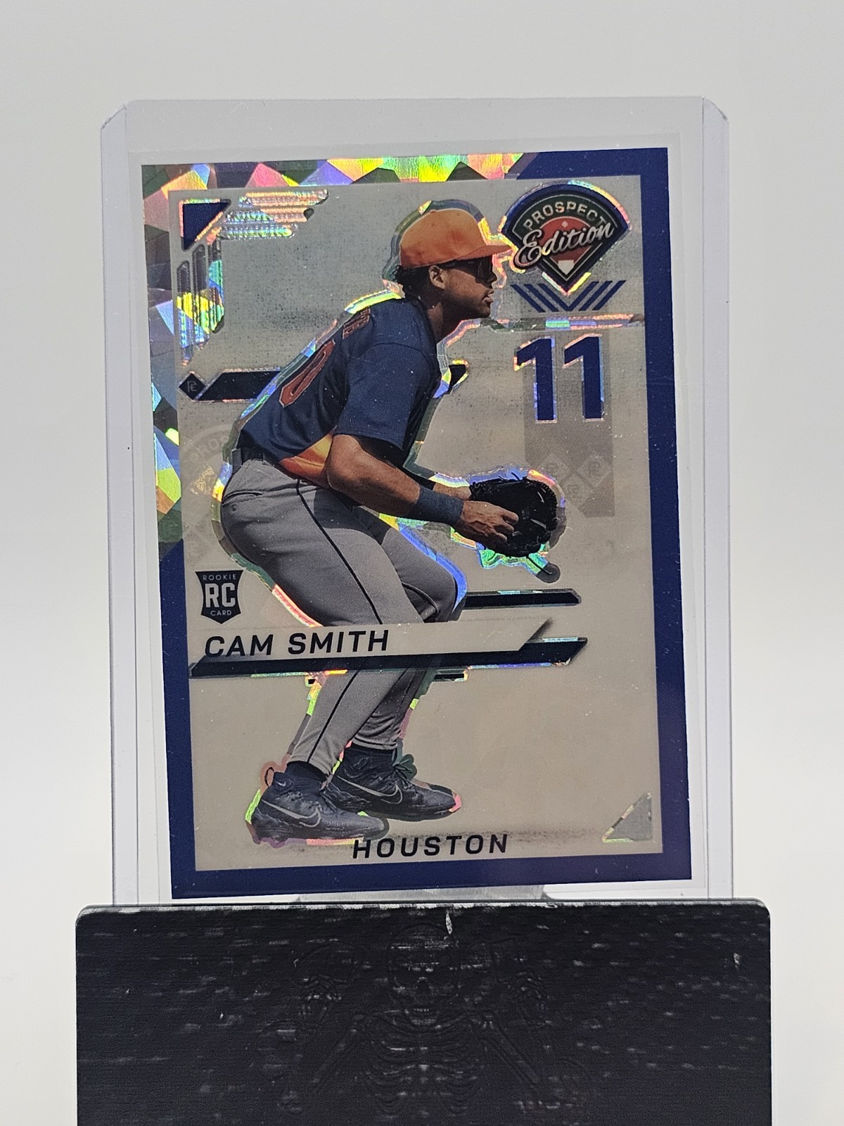 2025 Panini Prospect Edition Blue Cracked Ice Cam Smith #/299  Houston 