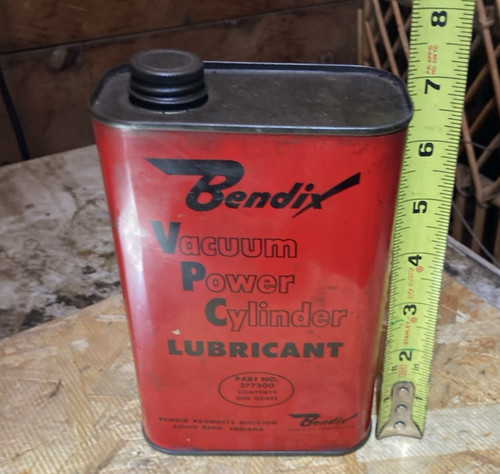 Bendix Vacuum Power Cylinder Lubricant-Quart – Bendix Aviation Corp. 2/3 full