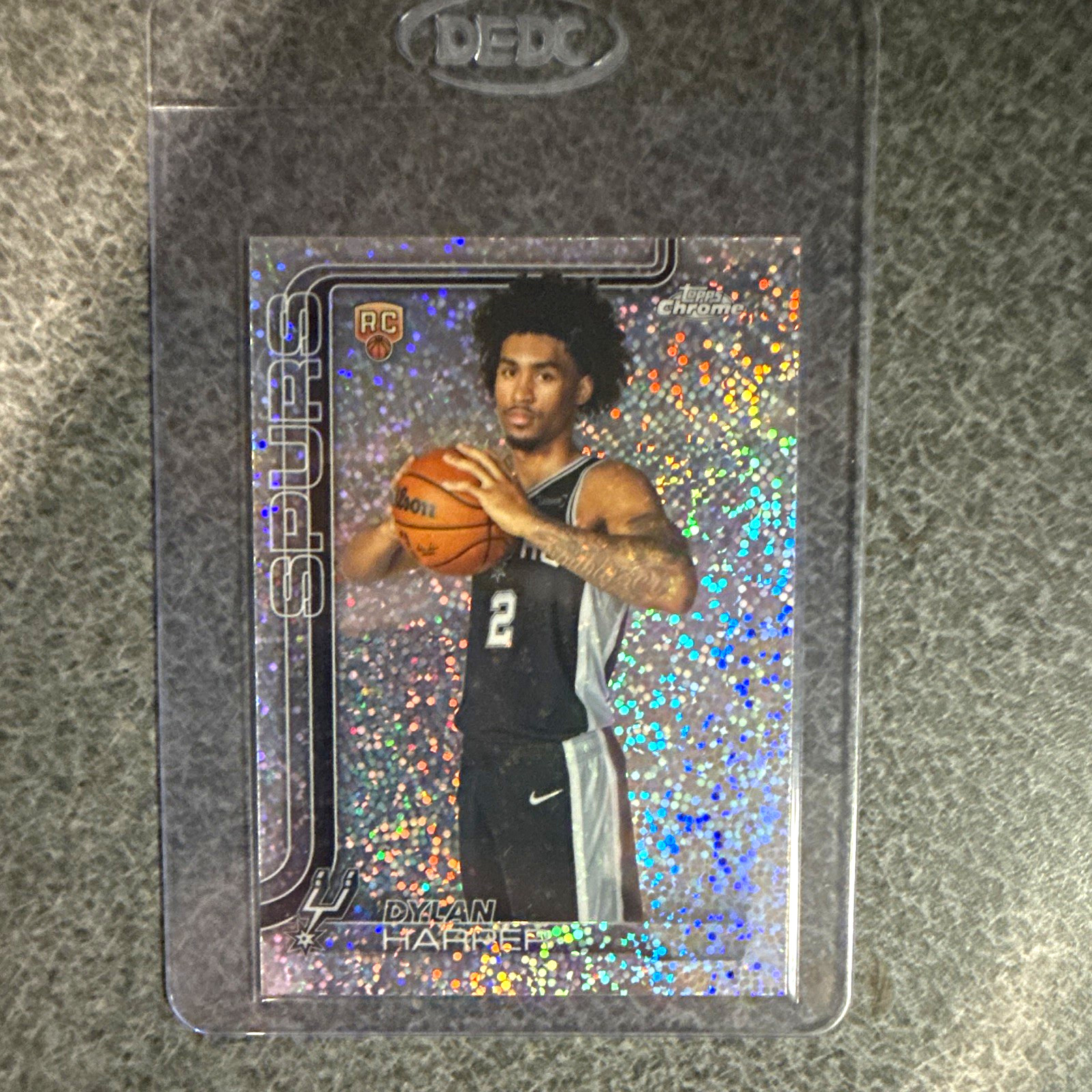 2025-26 Topps Chrome Dylan Harper RC #152 Speckle Spurs image variation