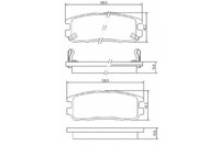 Bremsbelagsatz Scheibenbremse Mapco 6683 FüR Frontera Opel Monterey U92 U99 AKE