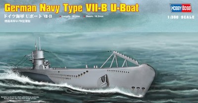 HobbyBoss 1/350 German Type VII-B U-Boat 83504