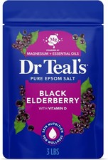 Epsom Salt Magnesium Soak, Bla Elderberry with Vitin D