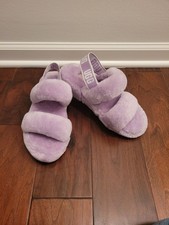 NWOB UGG Oh Yeah Slide Sheepskin Aster Color Platform Slipper, Women's Size 8 US