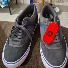 AIRWALK Mens Gray Blue Low Top Sneakers MNAK2...