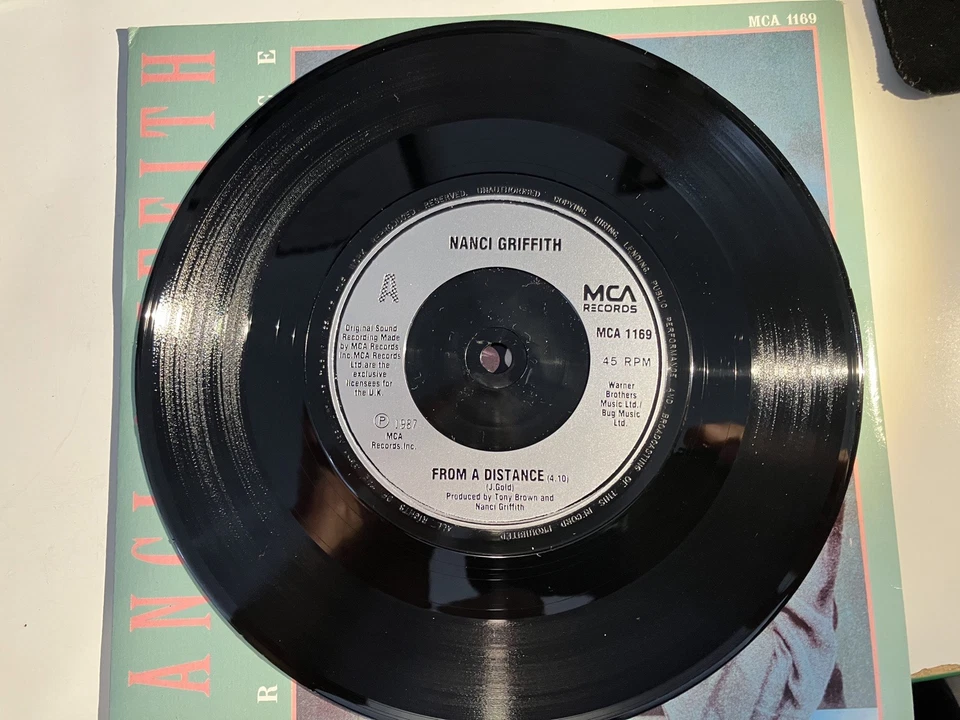 Nanci Griffith - From A Distance 7" / MCA / 1987/ Sing One For Sister - Image 4 of 4