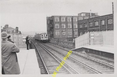 Photo Railway EMU arriving at Kentish Town West station p2 c1982