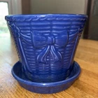 Shawnee 5" PLANTER, Basket Weave & Bows, Gorgeous