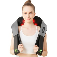 Cordless Shiatsu Neck and Shoulder Massager, Back Massager with Heat,Massage ...