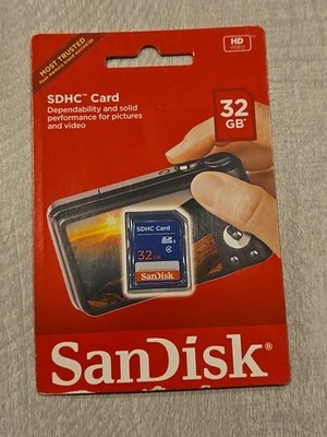 SanDisk 32GB Class 4 SDHC UHS-I Camera Flash Memory SD Card