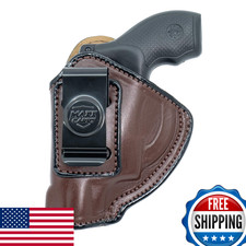 Maxx Carry IWB Leather Revolver Holster for Ruger LCR, LCRx, SP101 | S&W Bodygua