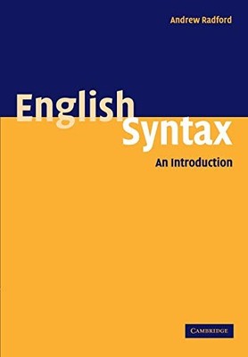 English Syntax: An Introduction By Andrew Radford