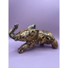 Vintage Collage La Vie Safari DéCoupage Patchwork Standing Elephant-Animal Print