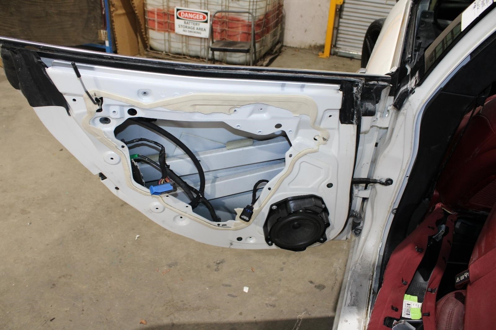 14-20 Ghibli Bianco White Driver LH Left Rear Back LR Door Shell Assy OEM OE WTY