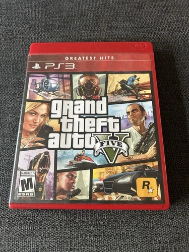 Grand Theft Auto V (GTA5)- PS3 Greatest Hits CIB with Map Tested