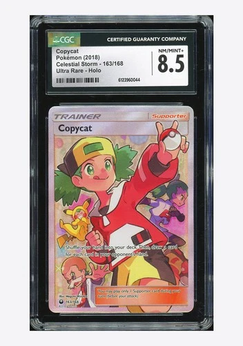 Pokemon CGC 8.5 Copycat Ultra Rare 2018 163/168 Celestial Storm English