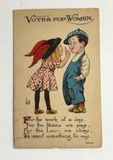 Votes for Women 1915 Suffrage Antique Postcar...