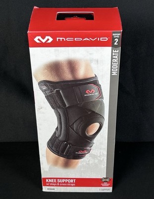 McDavid Knee Brace with Stays & Cross Straps Size Medium 