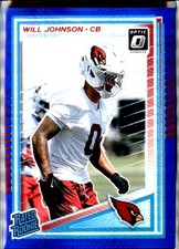Will Johnson 2025 Donruss Optic #247 Blue Hyper Rookie