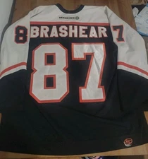 Y2K Donald Brashear Philadelphia Flyers Away MiC Stitch KOHO Jersey Sz Men Large