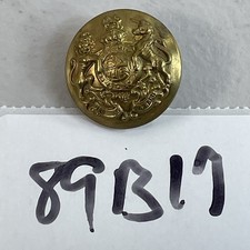 WW1 British Brass Button Metal Uniform Shank Military Historical 89B17