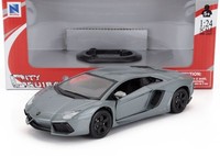 Newray 1/24 Lamborghini Aventador LP700 4 2011 Grau Statisches Modell Diecast
