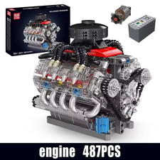 10171 Technical Engine Toys The Motorized Lsx454 V8 Engine Building Block Assemb