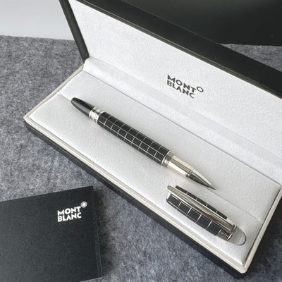 Montblanc StarWalker Black Grid Rubber Edition Rollerball Pen 25609 With Box