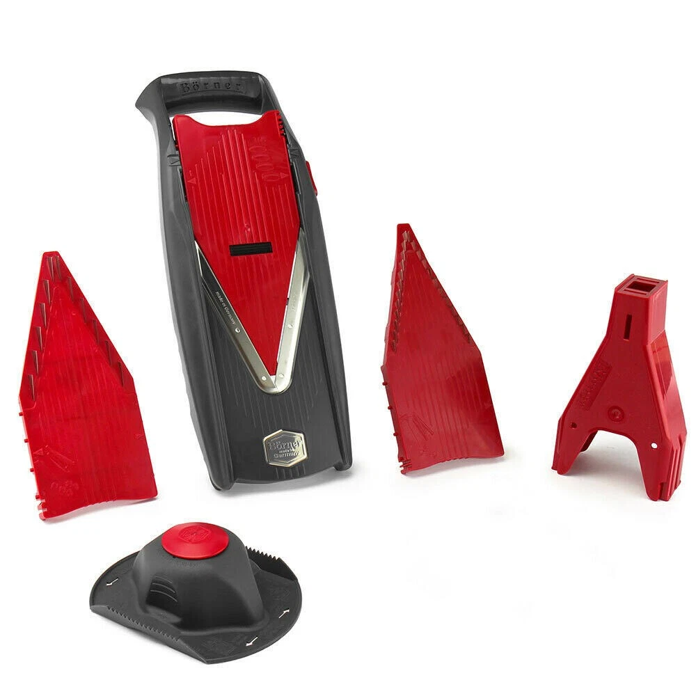 Borner Vital Vitaminactivator Mandoline Food Slicer V Slicer - Grey & Red
Opens in a new window or t