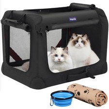 Large Cat Carrier for 2 Cats Small Medium Dogs Soft Pet Carrier 24x17x17 for ...