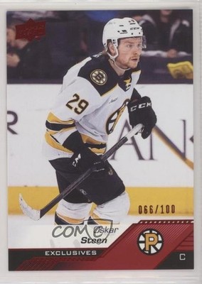 2022-23 Upper Deck AHL Exclusives 66/100 Oskar Steen #56 z6b