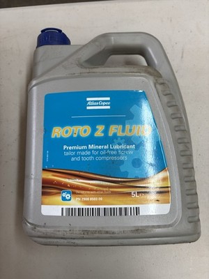 Atlas Copco Roto Z Fluid Premium Mineral Lubricant Compressor Oil 5L