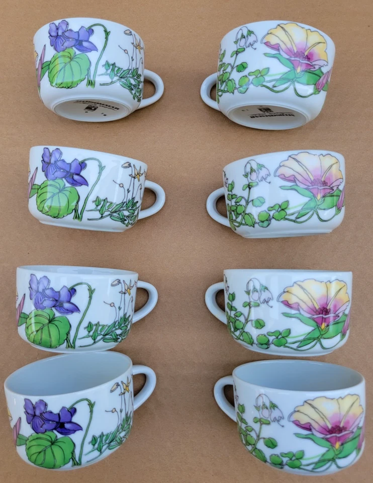 IKEA MIDSOMMAR MARGUERITE WALFRIDSON AÑOS 70 8 PLATOS DE ENSALADA 8 tazas de té SPAL PORTUGAL Foto 2 de 4