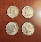 Lot Of  Four  -  1965 - 1966-1967  Kennedy Half Dollars 40 Percent Silver