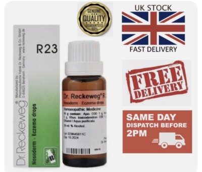 Dr. Reckeweg R23 Tropfen bei Ekzemen, Akne, Pickeln, Herpes, Hautausschlägen, Dermatitis etc.
