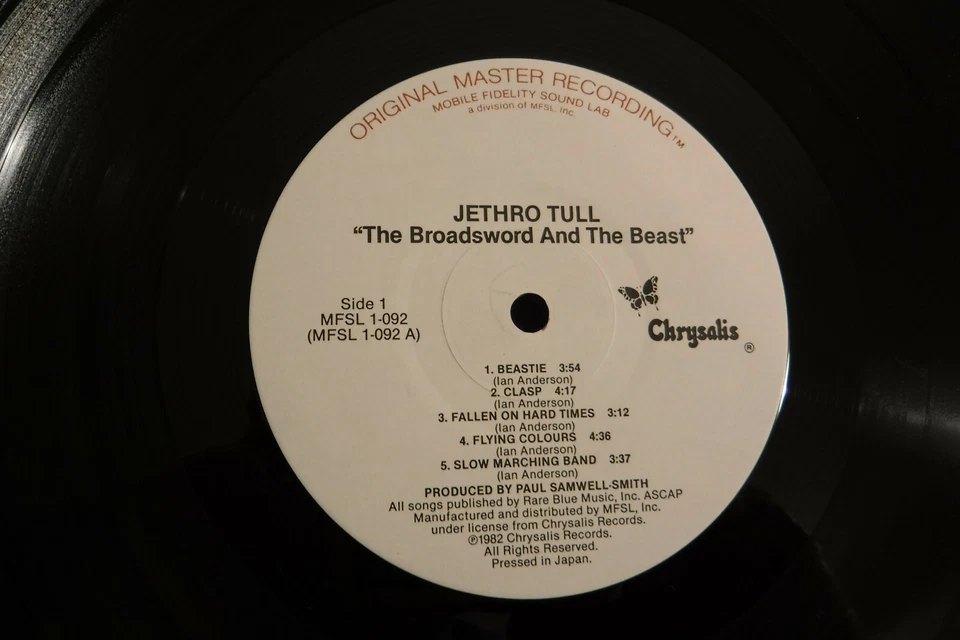 Jethro Tull, The Broadsword and the Beast, 1982 Chrysalis MFSL 1-092 Japan - Image 4 of 4