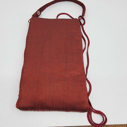 BAMBOO TRADING COMPANY Wine Glass Wine Theme Bag Grapes Bottle Beaded Crossbody - Imagen 6 de 9