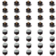 OKKO Billiard Pool Cue Screw-On Tips Soft, Pack of 40